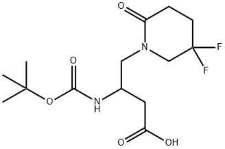 Ácido (S)-3-((terc-butoxicarbonil)amino)-4-(5,5-difluoro-2-oxopiperidin-1-il)butanoico