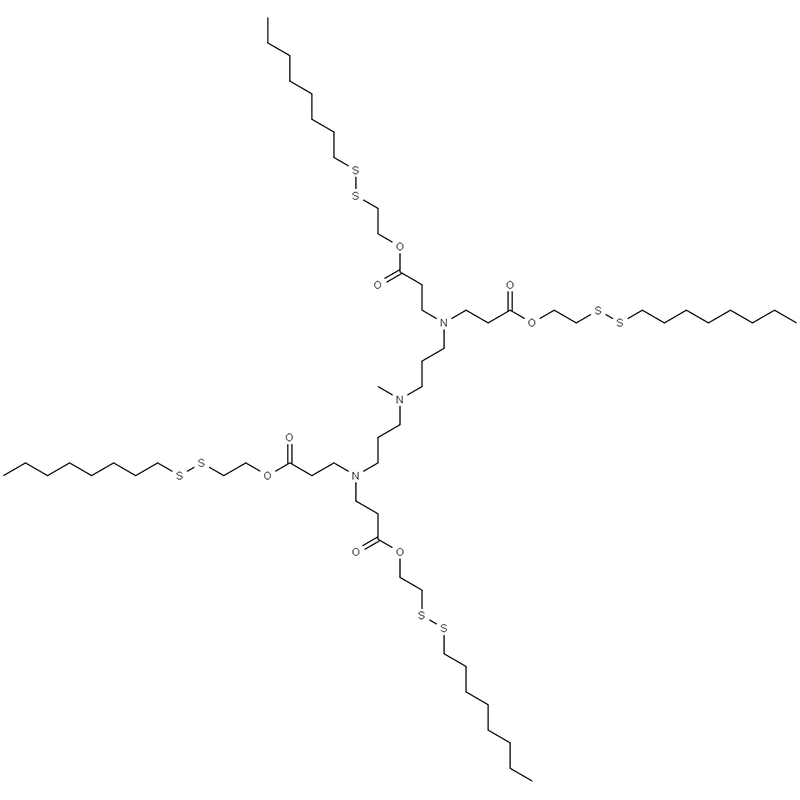 Éster 8-metil-4,12-bis[3-[2-(octilditio)etoxi]-3-oxopropil]-15-oxo-, 2-(octilditio)etílico del ácido 16-oxa-19,20-ditia-4,8,12-triazaoctacosanoico