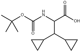 Ácido 2-((terc-butoxicarbonil)amino)-3,3-diciclopropilpropanoico