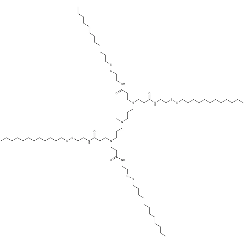 3,3',3'',3''-(((Metilazanediil)bis(propano-3,1-diil))bis(azanetriil))tetrakis(N-(2-(dodecildisulfanil)etil)propanamida)