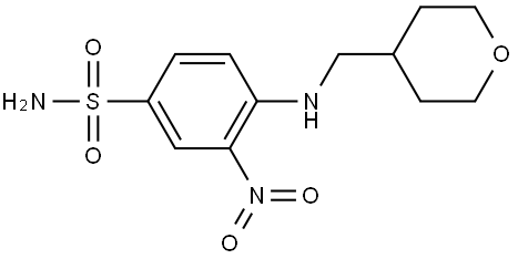 3-nitro-4-(((tetrahidro-2H-piran-4-il)metil)amino)-bencenosulfonamida