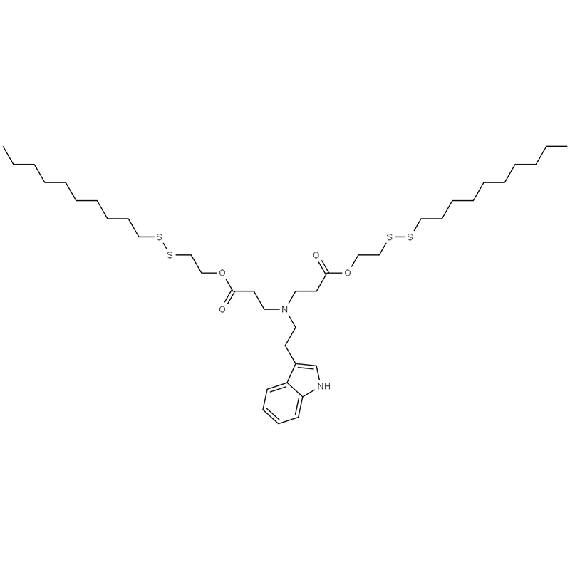 3,3'-((2-(1H-indol-3-il)etil)azanediil)dipropionato de bis(2-(decildisulfaneil)etil)